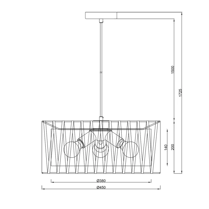 Подвесной светильник ZAMBEZE ESCADA 10181/3S