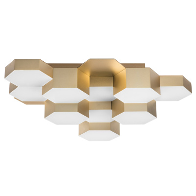 Светильник потолочный FAVO LED-60W 2880LM Satin Gold 3000K (в комплекте) 750121 (MX13003032-12А)