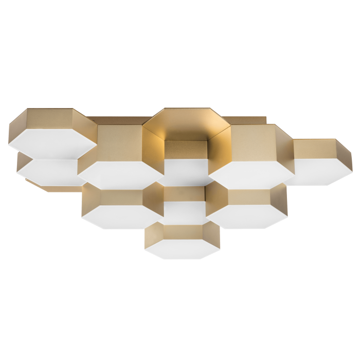 Светильник потолочный FAVO LED-60W 2880LM Satin Gold 3000K (в комплекте) 750121 (MX13003032-12А)