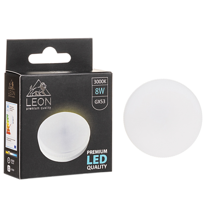 Светодиодная лампа Leon LE-GX53-8W-3000K