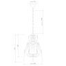 Подвесная люстра Covali JPL-24628А