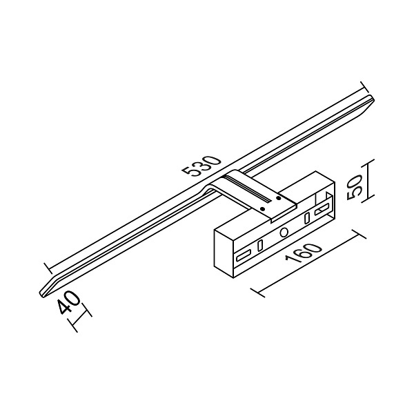 Подсветка для зеркал Ledron GW-M116L-White