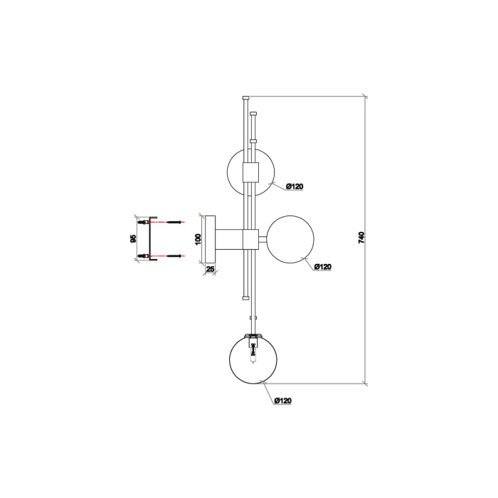 Бра VL5774W23 Vele Luce