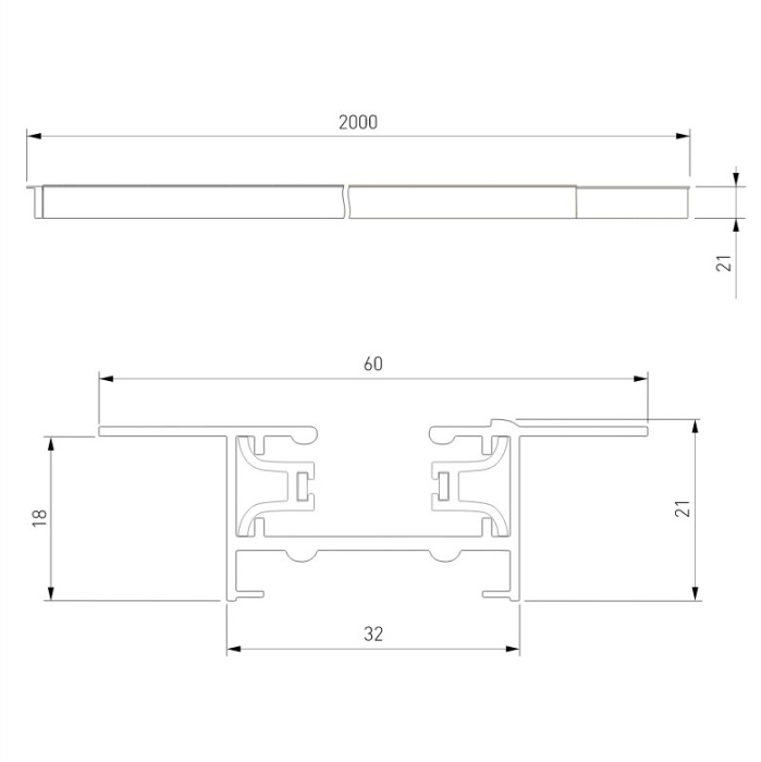 Шинопровод встраиваемый однофазный Elektrostandard Track rail 4690389178535