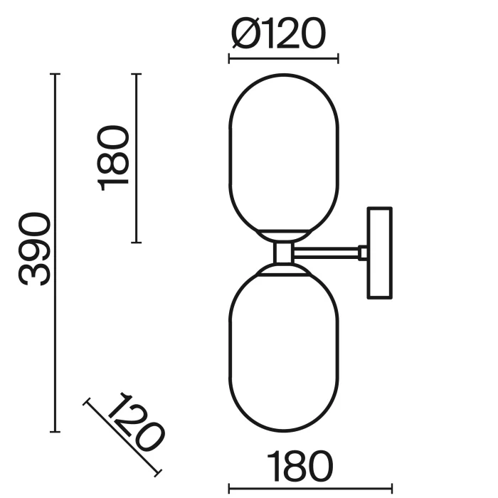 Бра Freya Tesse FR1011WL-02B