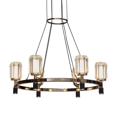 Подвесная люстра Delight Collection P0738 P0738-6A gold/pearl black