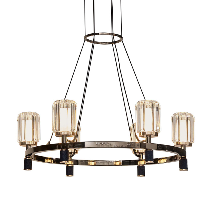 Подвесная люстра Delight Collection P0738 P0738-6A gold/pearl black