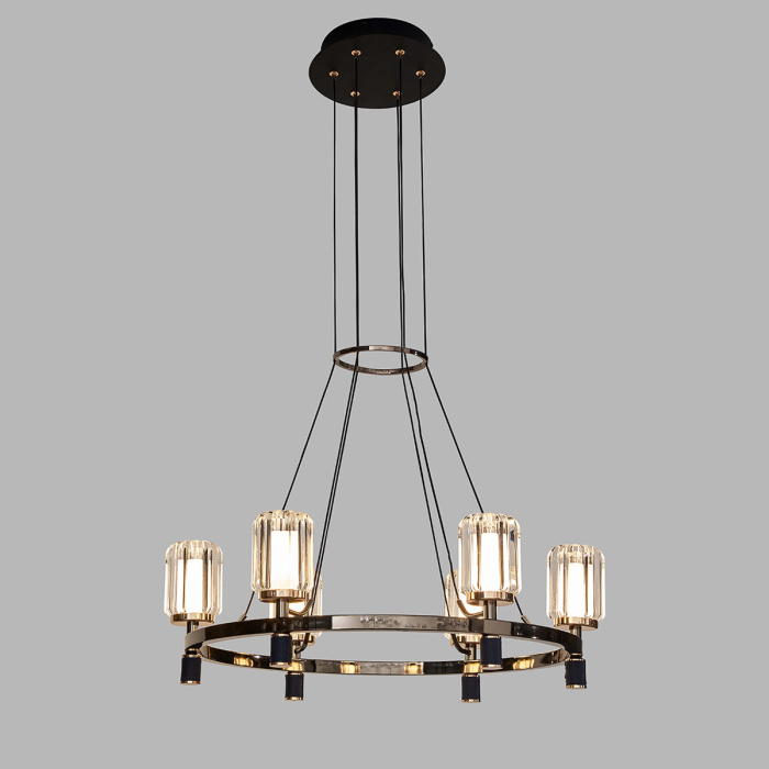 Подвесная люстра Delight Collection P0738 P0738-6A gold/pearl black