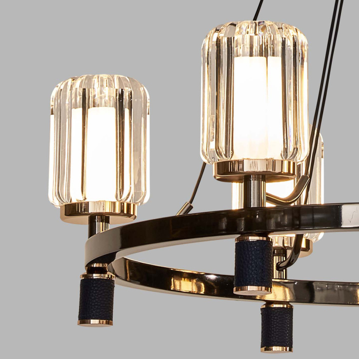 Подвесная люстра Delight Collection P0738 P0738-6A gold/pearl black