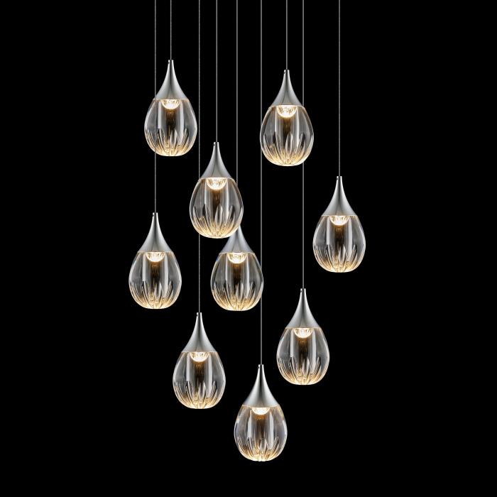 Подвесной светильник Delight Collection Stilla MD24001004-9A chrome/clear