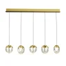 Подвесной светильник Delight Collection MD24001033 MD24001033-5B gold/clear