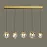 Подвесной светильник Delight Collection MD24001033 MD24001033-5B gold/clear