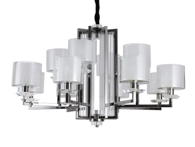 Люстра 4408+4/C black glossy Newport