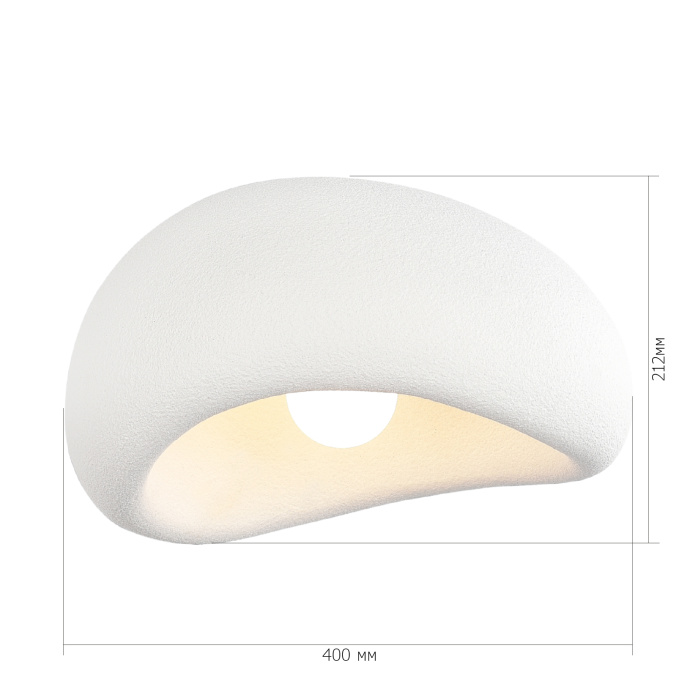 Светильник потолочный ST-Luce белый/белый E27 1*60W SL1522.502.01