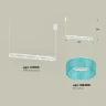 Комплект подвесного поворотного светильника с композитным хрусталем Ambrella light XB9163201