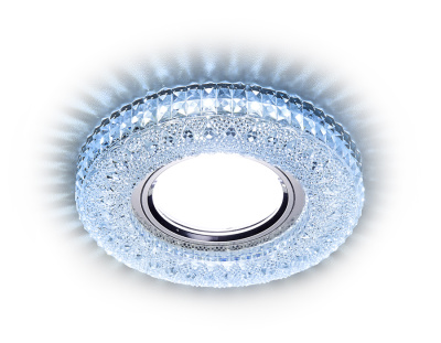 Встраиваемый точечный светильник MR16 со светодиодной подсветкой Ambrella light S271 CL/CLD