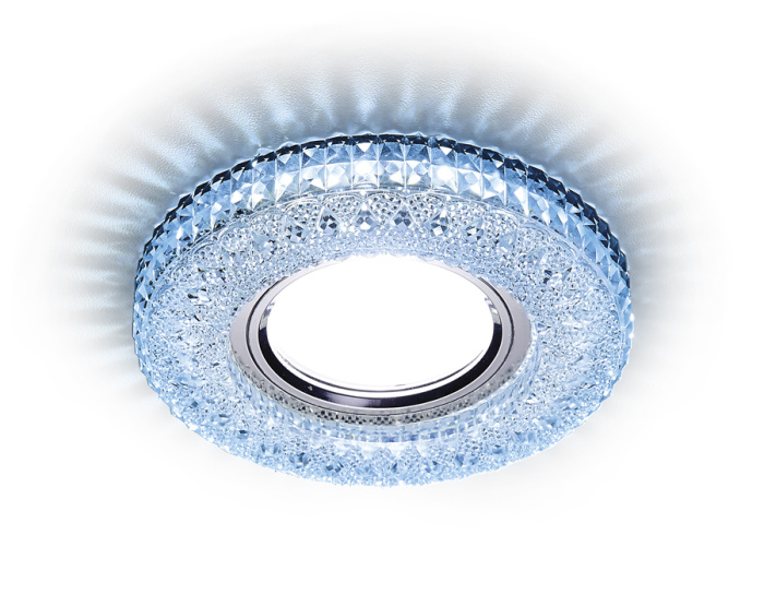 Встраиваемый точечный светильник MR16 со светодиодной подсветкой Ambrella light S271 CL/CLD