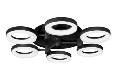 Потолочная люстра iLedex Jomo FS-014-X6-(B) 72W BK