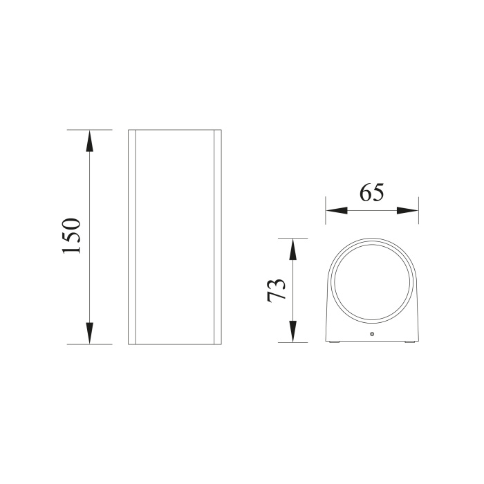 Настенный фонарь Natural Concepts Dwell NC-003336-DG