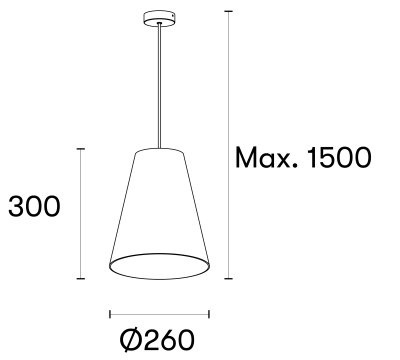 Подвесной светильник Leds C4 CARIBE D260мм
