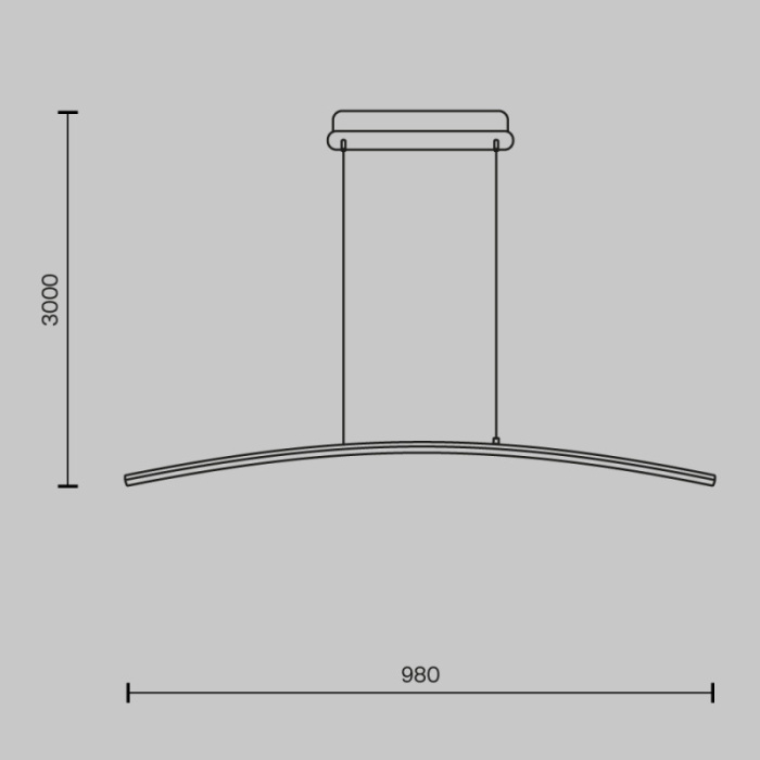 Подвесной светильник Maytoni MOD243PL-L18BSK