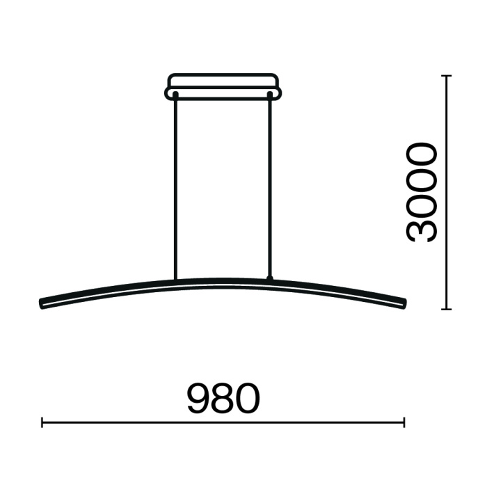 Подвесной светильник Maytoni Curve MOD243PL-L18BSK