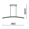 Подвесной светильник Maytoni Curve MOD243PL-L18BSK