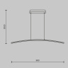 Подвесной светильник Maytoni Curve MOD243PL-L18BSK