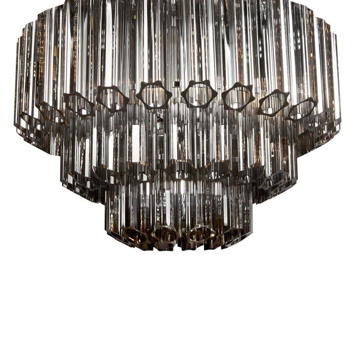 Подвесная люстра iLamp Destiny MD0267-7A CHROME+SMOKY GRAY