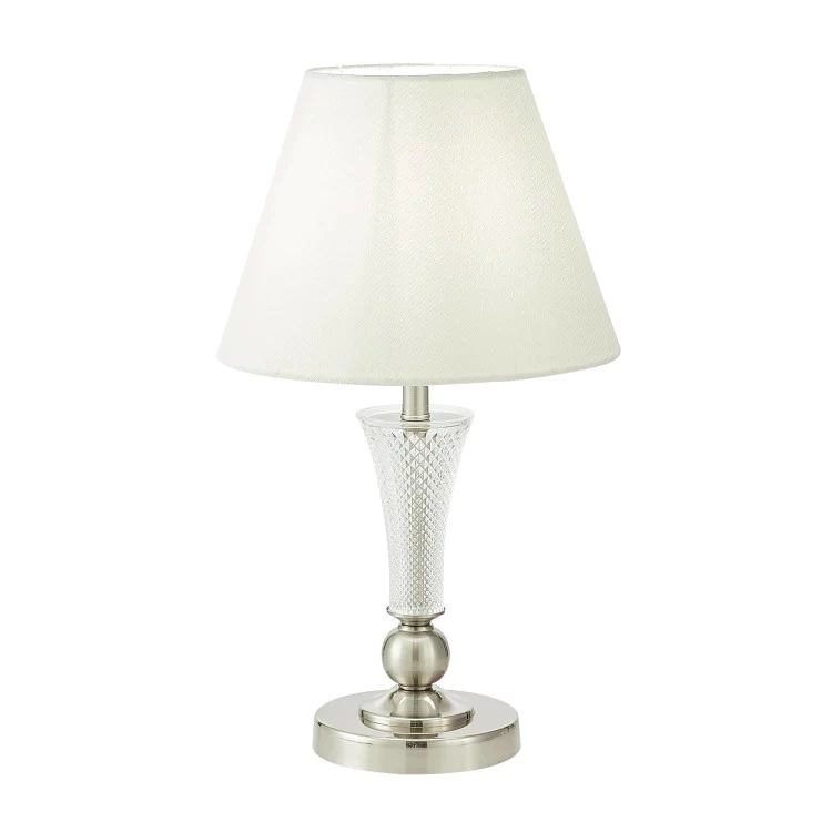 SLE105504-01 Настольная лампа Никель/Белый E14 1*40W