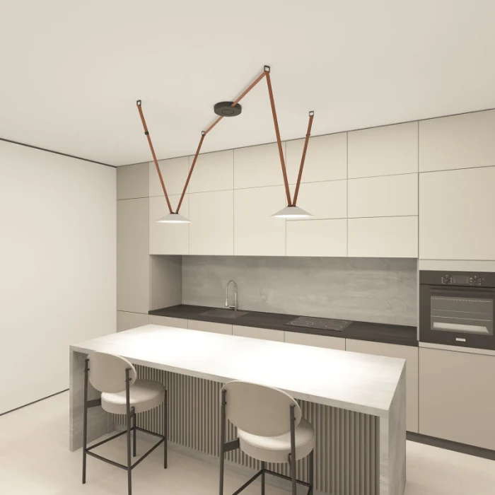 Светильник на шине Denkirs BELTY FLOW DK5564-WH+BK