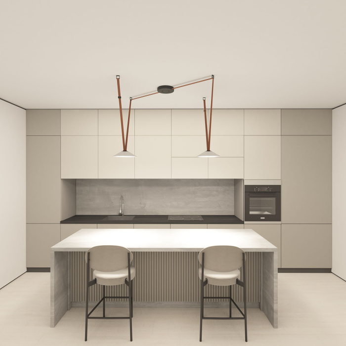 Светильник на шине Denkirs BELTY FLOW DK5564-WH+BK