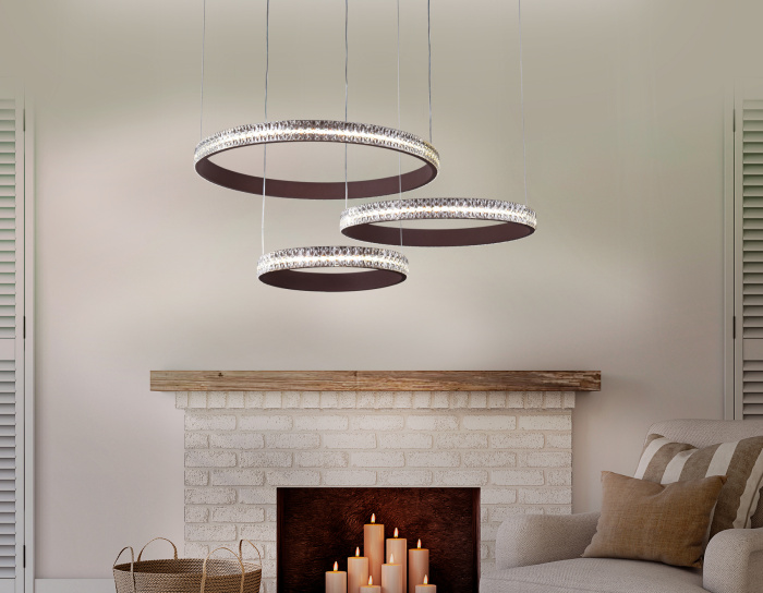 Подвесной светодиодный светильник с пультом Ambrella light FA6162