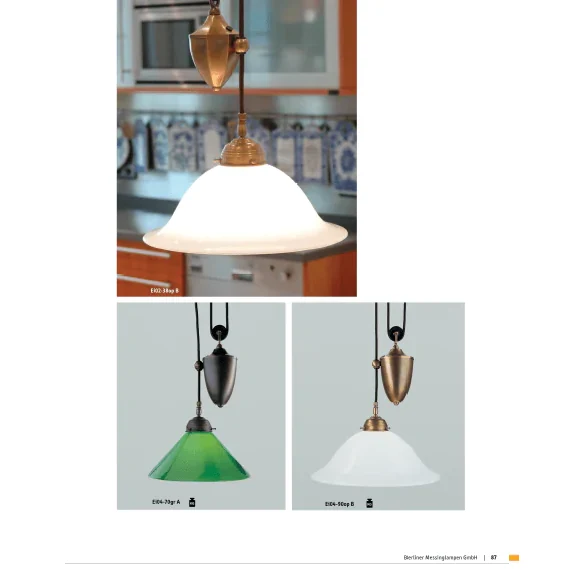 Подвесной светильник Berliner Messinglampen Ei04-90opN