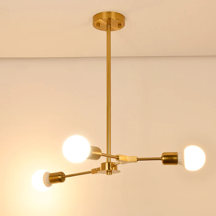 Люстра на штанге LATE D55 Gold ImperiumLoft