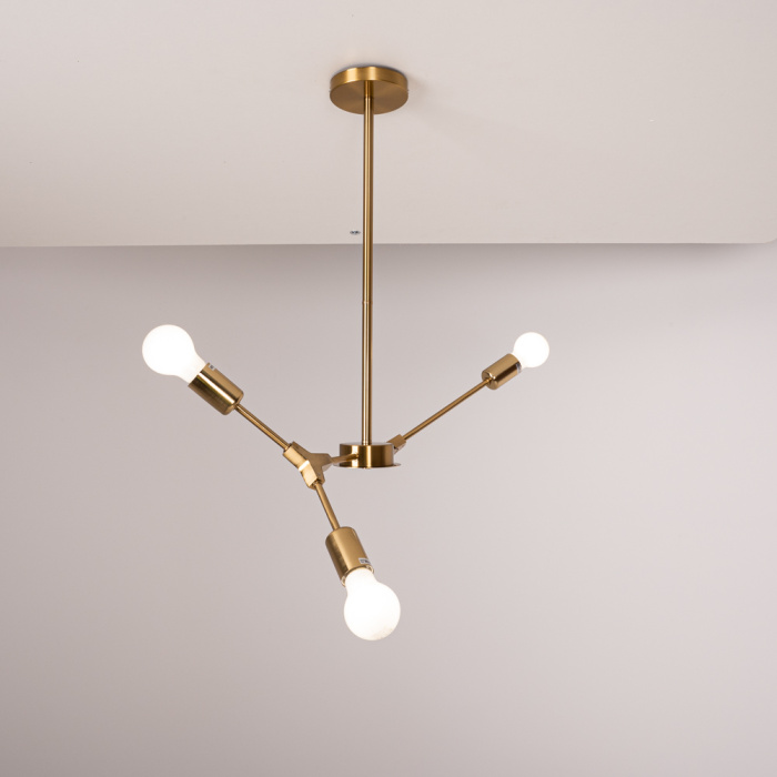 Люстра на штанге LATE D55 Gold ImperiumLoft