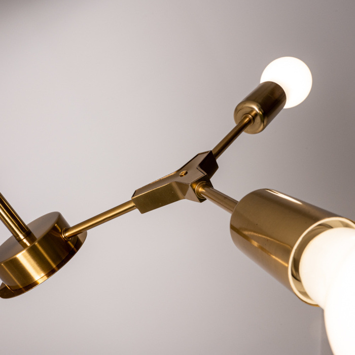 Люстра на штанге LATE D55 Gold ImperiumLoft