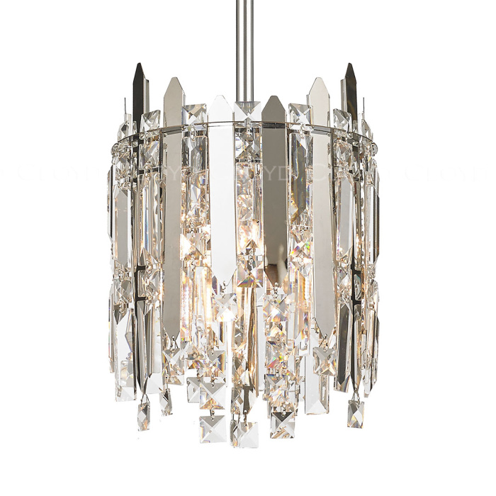 Подвесной светильник Cloyd ALCATRAZ-A P3 / Ø23 см - хром (арт.10601)