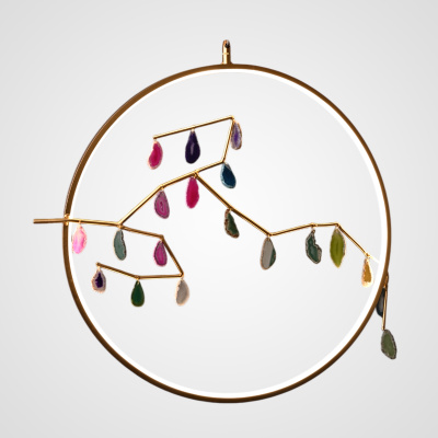 Подвесной светильник AGATE 10 multicolour D60 ImperiumLoft