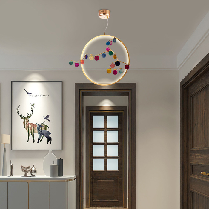 Подвесной светильник AGATE 10 multicolour D60 ImperiumLoft