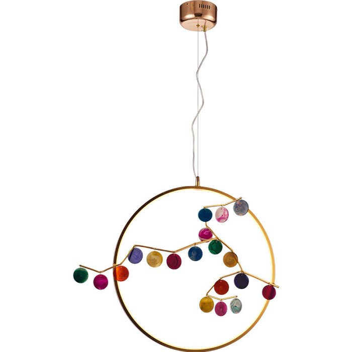 Подвесной светильник AGATE 10 multicolour D60 ImperiumLoft