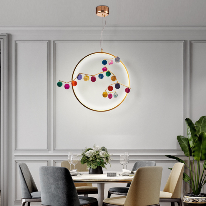 Подвесной светильник AGATE 10 multicolour D60 ImperiumLoft