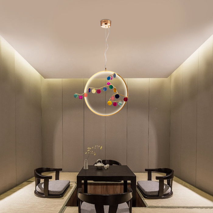 Подвесной светильник AGATE 10 multicolour D60 ImperiumLoft