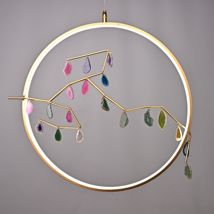 Подвесной светильник AGATE 10 multicolour D60 ImperiumLoft