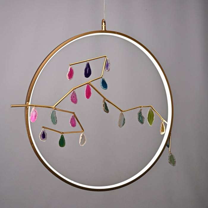 Подвесной светильник AGATE 10 multicolour D60 ImperiumLoft