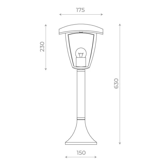 Светильник уличный наземный SL081.405.01 ST LUCE