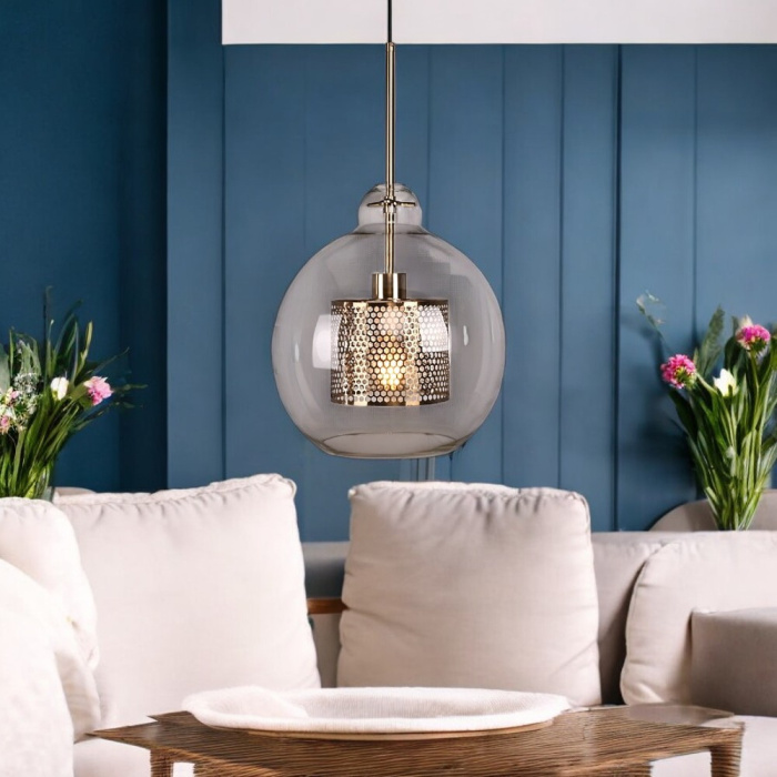 Подвесной светильник CATCH F pear brass D30 ImperiumLoft