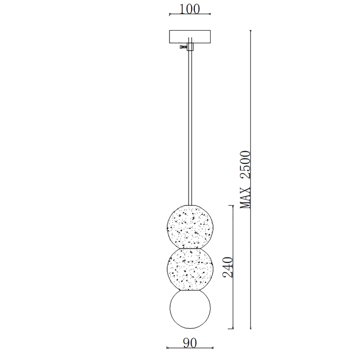 Подвесной светильник LILLA BLACK H24 ImperiumLoft