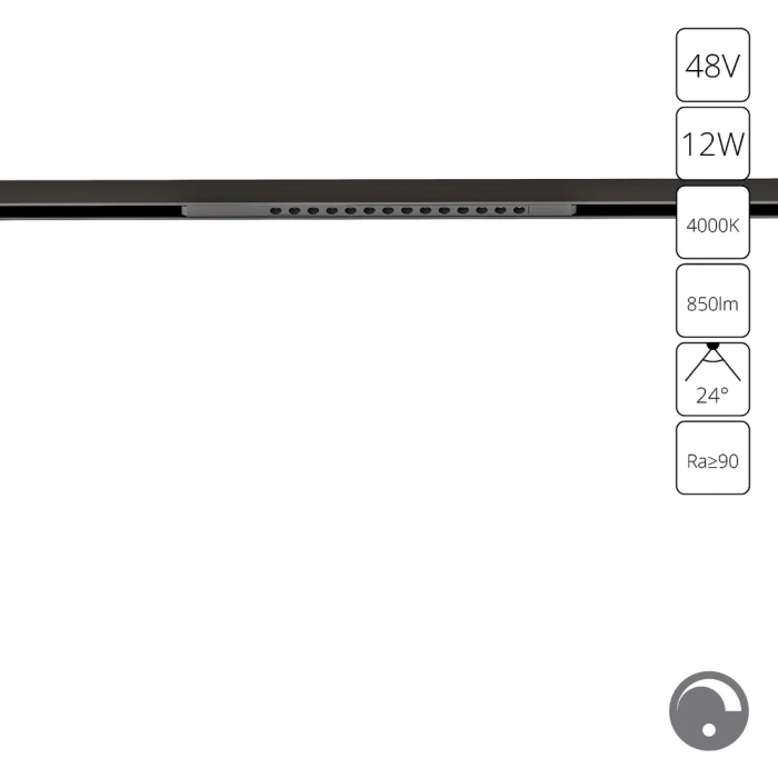 Магнитный трековый светильник Arte Lamp OPTIMA 0.1-10V A7476PL-1BK