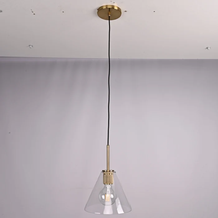 Подвесной светильник RH Utilitaire Funnel Pendant Brass ImperiumLoft